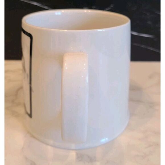 Anthropologie Mug Florence Balducci D Monogram Whimsical Dog Stoneware 20oz EUC - Picture 3 of 7